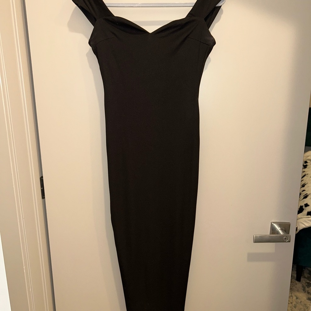 Elegant Black Off-Shoulder Dress